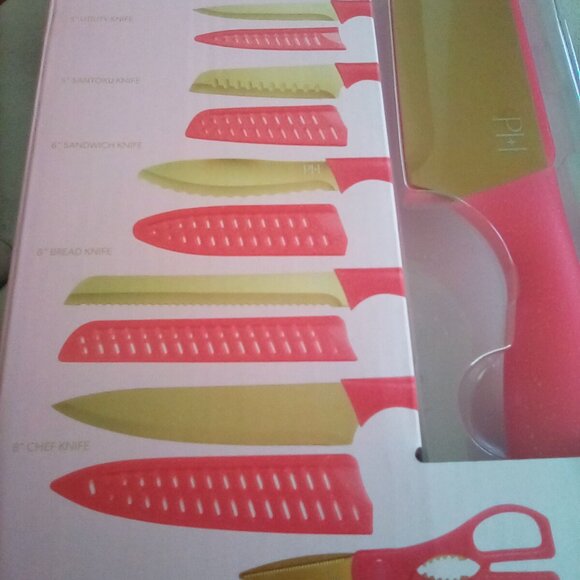 💞Too Cute Paris Hilton Sparkly Hot Pink 13-piece Cutlery Knife Kitchen Set💞 - Picture 5 of 6